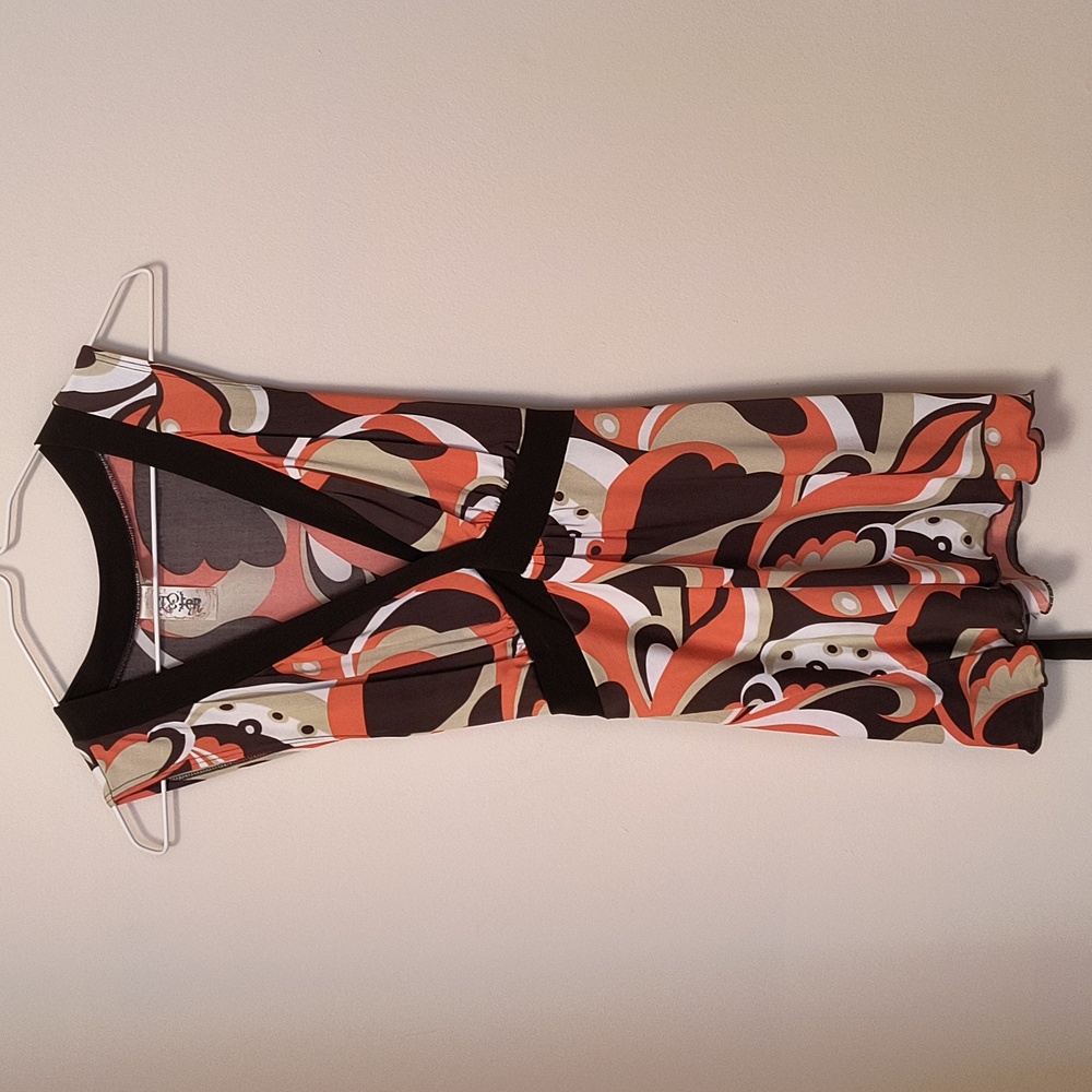 Brown and Orange Top